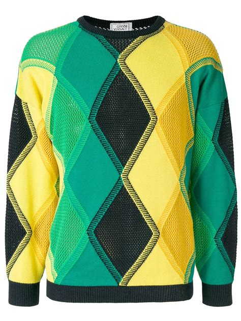 yellow versace sweater|versace jumper men.